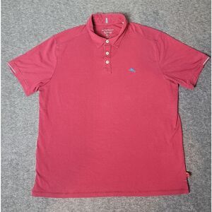Tommy Bahama Men's Red Polo Shirt